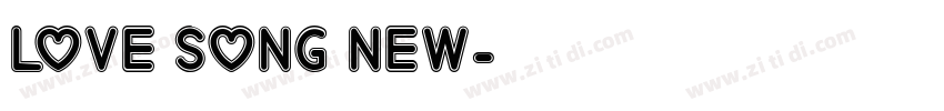 LOVE SONG NEW字体转换